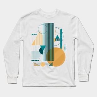 Abstract pattern modern geometric Earth Long Sleeve T-Shirt